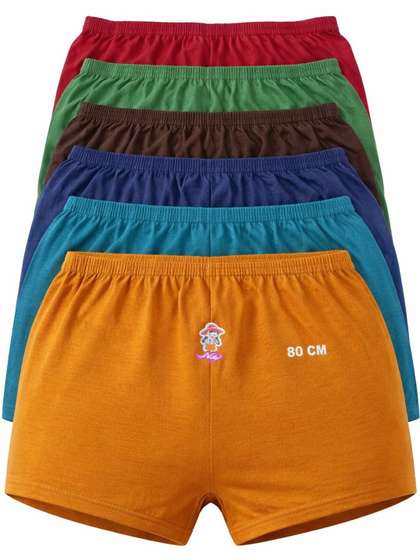 INDIA FASHION FAB Pack
                    of 6 Seamless Cotton Basic Briefs
