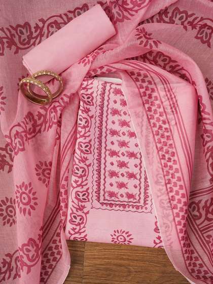 Dhaaga Ghar Printed
                        Unstitched Dress Material