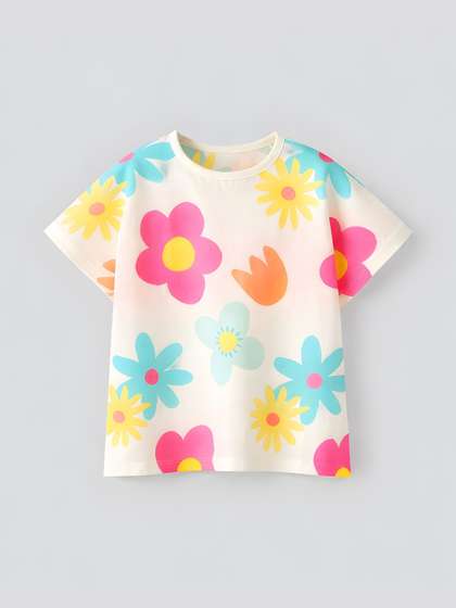 Googo Gaaga Girls Cotton
                    Tshirts