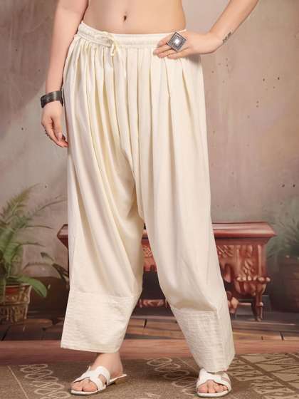 Clora Creation
                          Women Thread Work Loose Fit Farshi Salwar