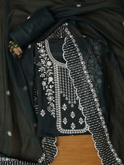 Dhaaga Ghar
                          Embroidered Unstitched Dress Material