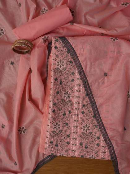 Dhaaga Ghar
                            Embroidered Pure Cotton Unstitched Dress
                            Material