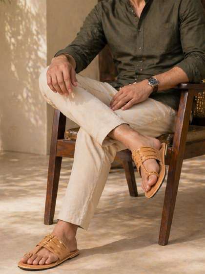 citaali Men Ethnic
                    Comfort Sandals
