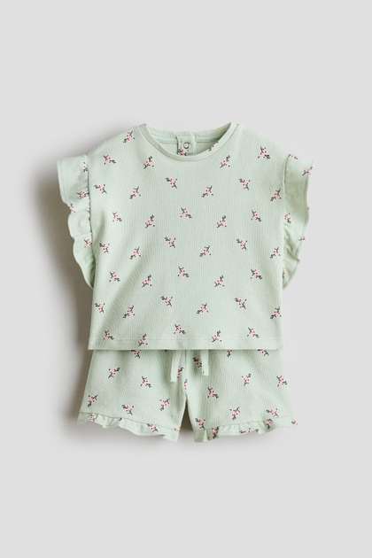 H&M 2-Piece
                    Patterned Cotton Set