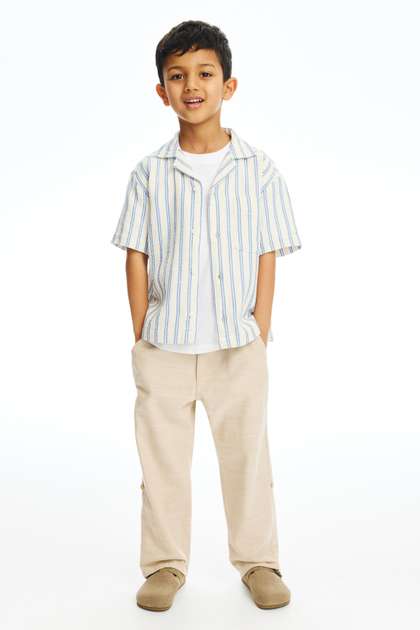 H&M Cotton Roll-up
                    Trousers