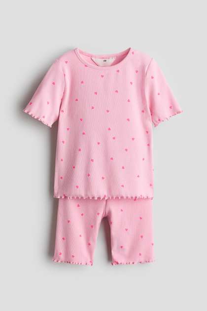 H&M 2-Piece Ribbed
                    Cotton Set
