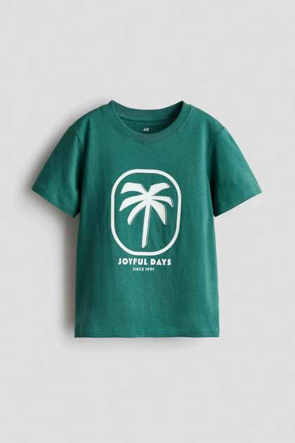H&M Printed Cotton
                    T-shirt