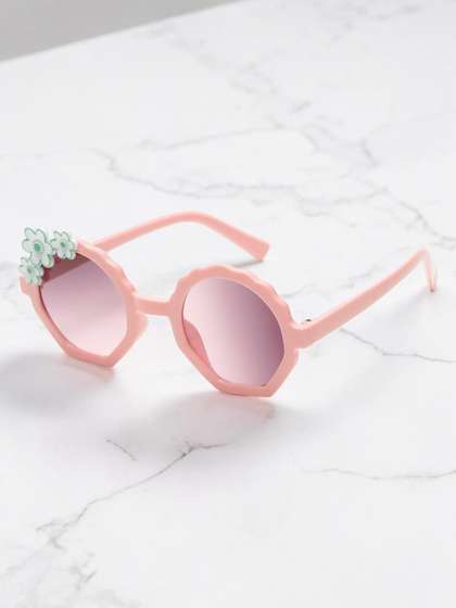 Stoln Girls Brown Lens
                    & Pink Round Sunglasses