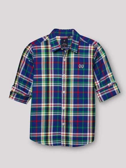 RUFF Boys Tartan Checks
                    Checked Casual Shirt