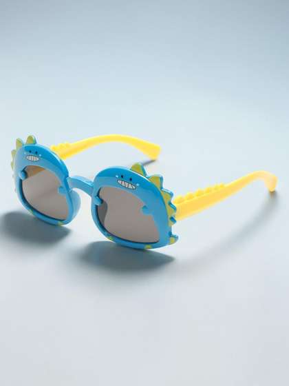 Stoln Unisex Kids Black
                    Lens & Blue Round Sunglasses with UV Protected
                    Lens