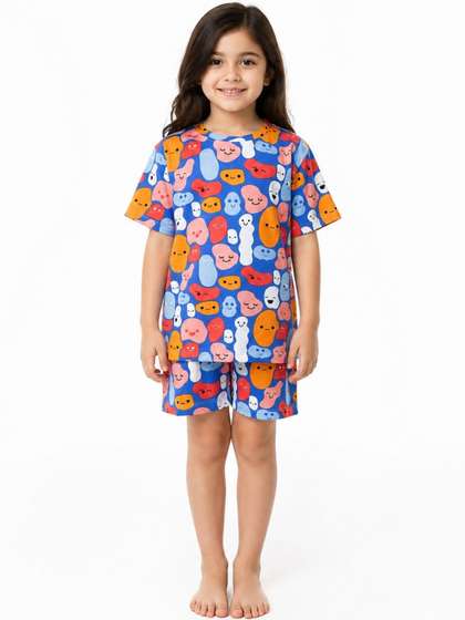 Anthrilo Girls Printed
                      Night suit
