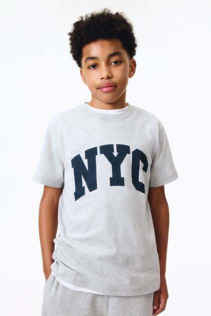 H&M Printed Cotton
                    T-shirt