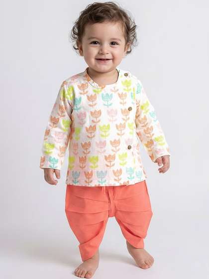 Hopscotch Boys
                        Printed Tunic with Dhoti Pants