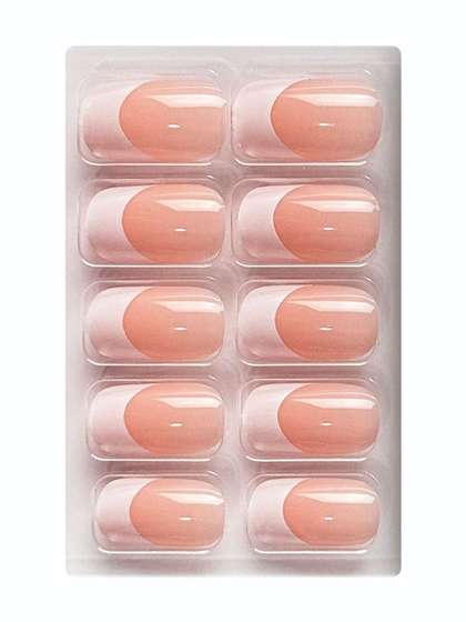 shills professional
                        Set of 10 Reusable Press-On False Nails Kit -
                        Peach Spn724