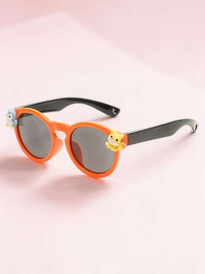 Stoln Girls Black Lens
                    & Orange Round Sunglasses with UV Protected
                    Lens