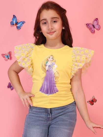 CUTECUMBER Girls Cotton
                    Tops