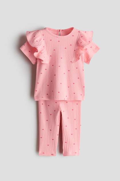H&M 2-Piece Printed
                    Cotton Set