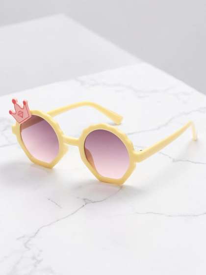 Stoln Girls Brown Lens
                    & Yellow Round Sunglasses with