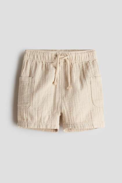 H&M Cotton Muslin
                      Shorts