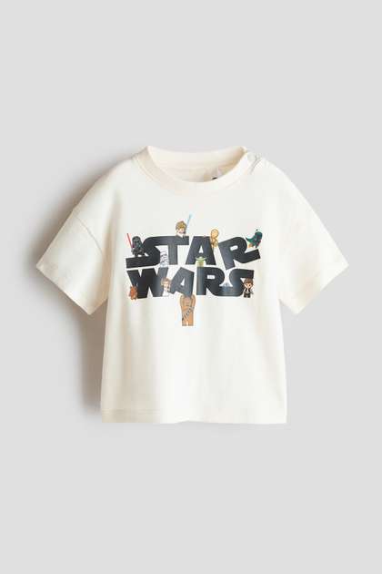 H&M Graphic Printed
                    Cotton T-Shirt
