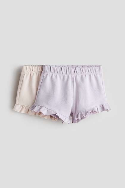 H&M 2-pack
                    Frill-trimmed Shorts
