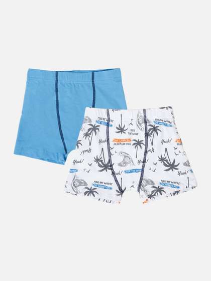 Bodycare Boys Pack of 2
                    Cotton Assorted Printed Trunks