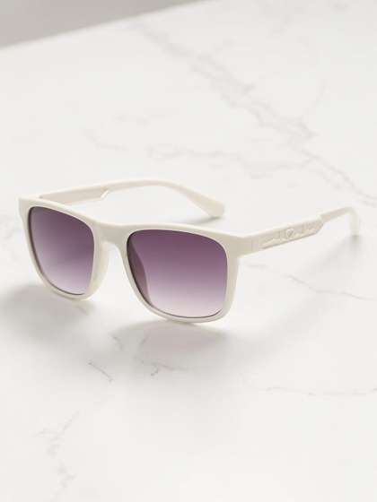Stoln Unisex Kids Black
                    Lens & White Square Sunglasses with UV Protected
                    Lens