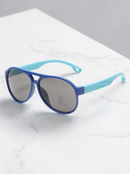 Stoln Unisex Kids Black
                    Lens & Blue Wayfarer Sunglasses