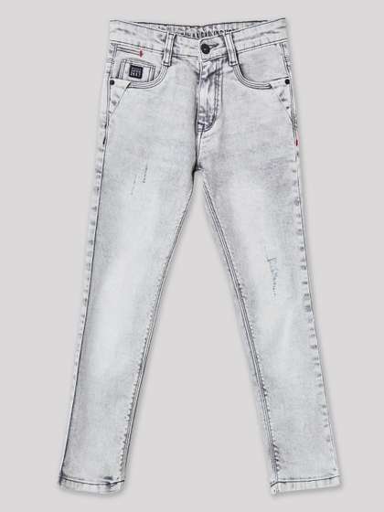 RUFF Boys Regular Fit
                    Mid-Rise Mildly Distressed Light Fade Stretchable
                    Jeans
