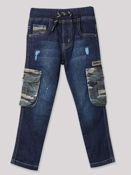 RUFF Boys Regular Fit
                    Mid-Rise Mildly Distressed Light Fade Stretchable
                    Jeans
