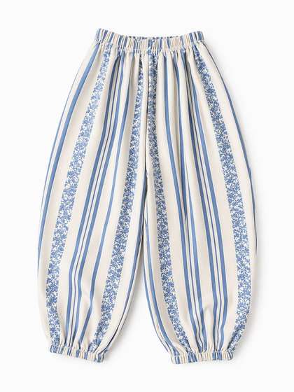 YK Girls Striped
                    Trousers
