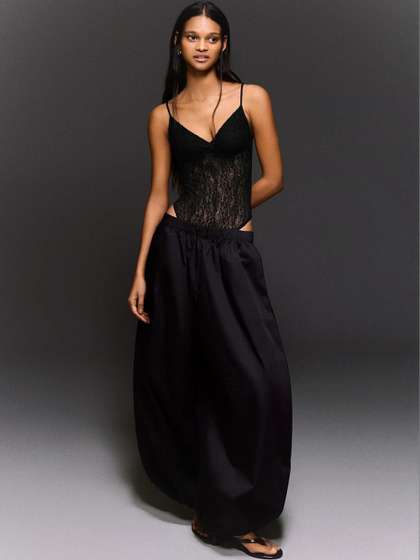 Bershka Lace
                          Strappy Bodysuit