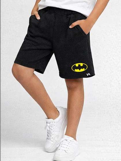 YK X Minute Mirth Boys
                    Printed Batman Shorts