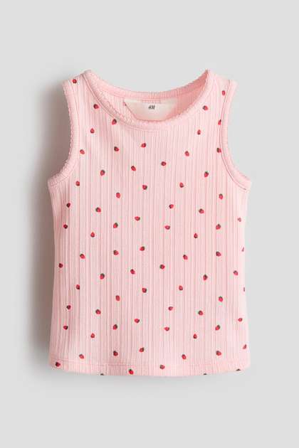 H&M Pointelle Jersey
                    Vest Top