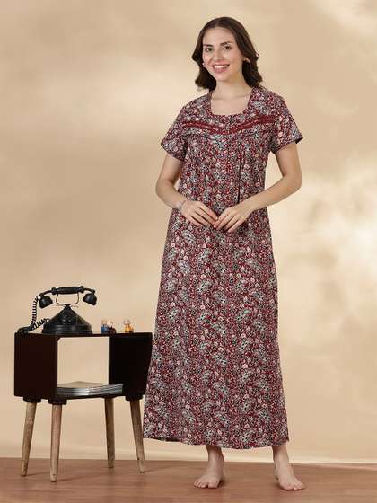 9shines Label
                          Printed Maxi Nightdress