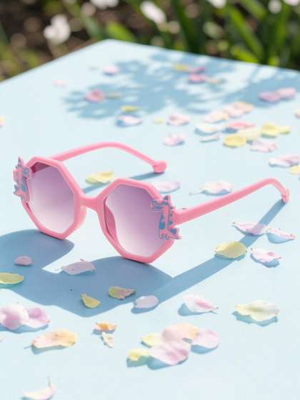 Stoln Girls Blue Lens
                    & Pink Round Sunglasses with UV Protected Lens