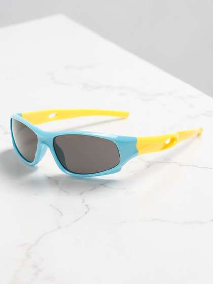 Stoln Unisex Kids Black
                    Lens & Blue Sports Sunglasses with