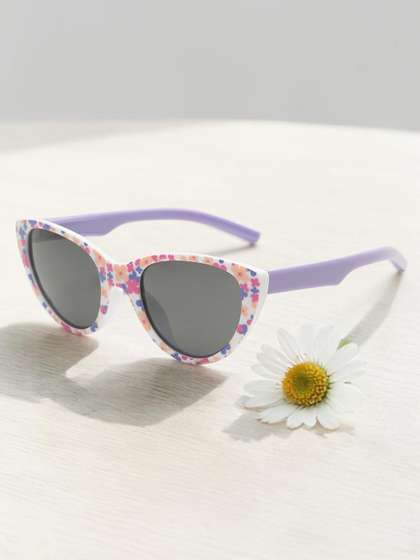 Stoln Girls Black Lens
                    & Purple Oval Sunglasses with
