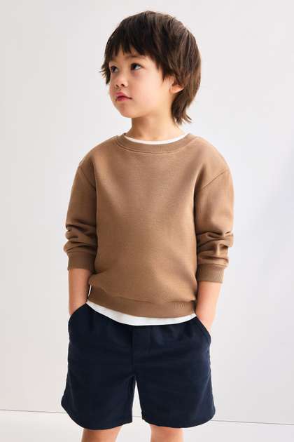 H&M Boys Linen-Blend
                    Drawstring Shorts