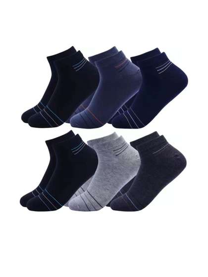 akeet trend Unisex
                          Cotton Striped Ankle Length Socks
