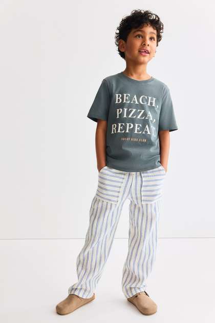 H&M Muslin
                    Drawstring Trousers