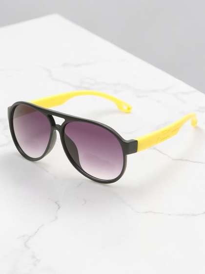 Stoln Unisex Kids Black
                    Lens & Black Wayfarer Sunglasses with UV
                    Protected Lens