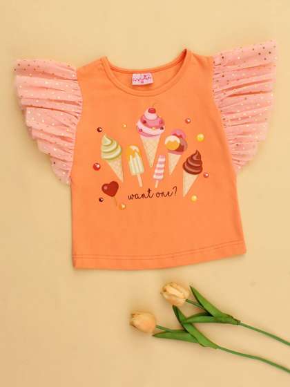 CUTECUMBER Girls Cotton
                    Tops