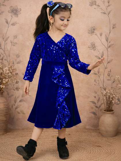 BAESD Velvet Fit &
                    Flare Midi Dress