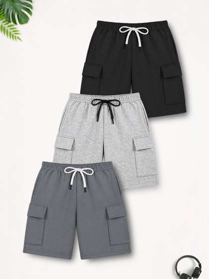 YK X Trampoline Unisex
                    Kids Cargo Shorts