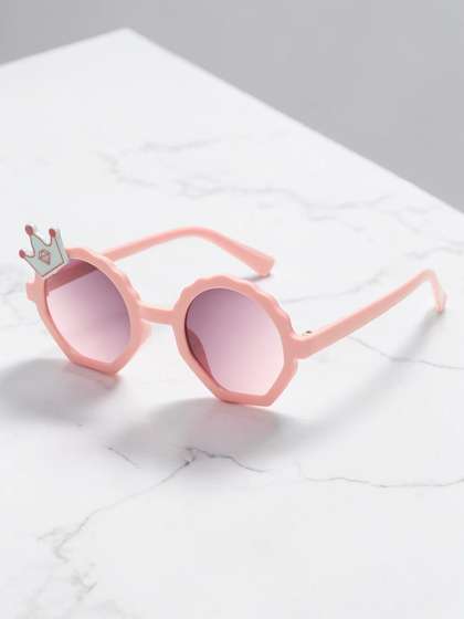 Stoln Girls Brown Lens
                    & Pink Round Sunglasses with
