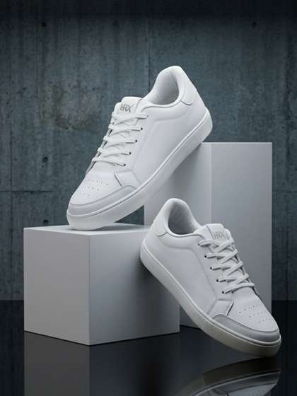 HRX by Hrithik
                        Roshan Men White Perforations Comfort Insole
                        Basics Sneakers