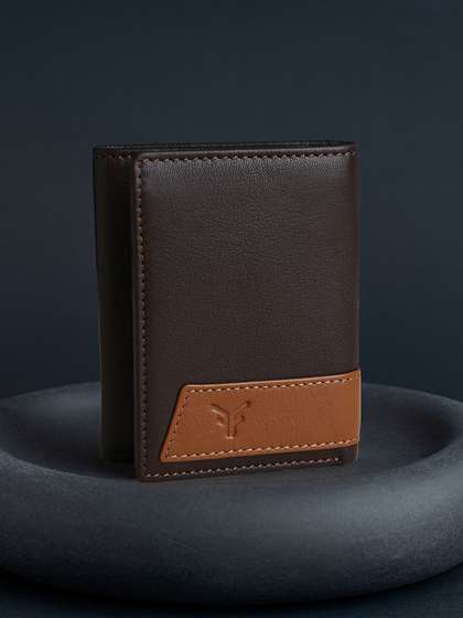 FOOTONS Men
                    Colourblocked Leather Three Fold Wallet