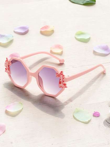 Stoln Girls Blue Lens
                    & Rose Gold-Toned Round Sunglasses