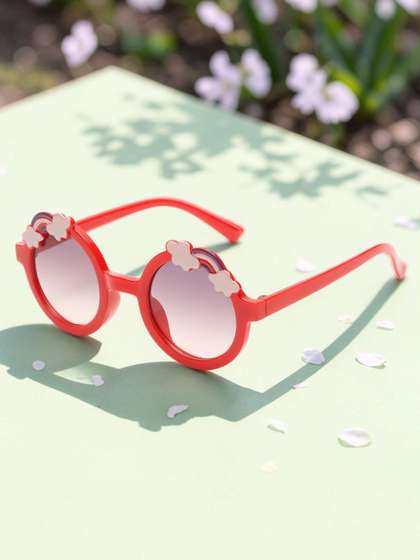 Stoln Girls Brown Lens
                    & Red Round Sunglasses with UV Protected Lens